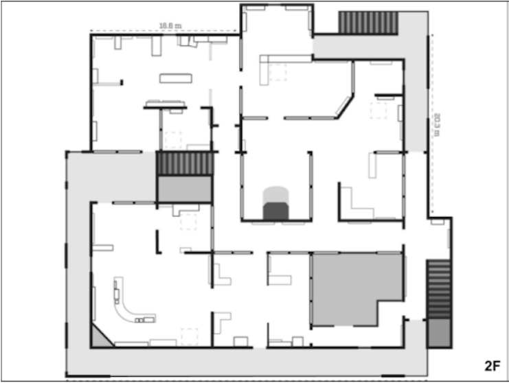 Tactical site blueprint, initially locked